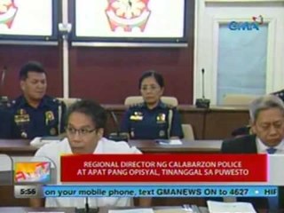 UB: Regional director ng Calabarzon police at apat pang opisyal, tinanggal sa puwesto