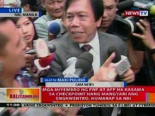 BT: Mga miyembro ng PNP at AFP na kasama sa Quezon shootout, humarap sa NBI