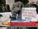 BT: Ilang miyembro ng PETA, nanawagan sa DA na ipadala sa Thailang ang elepanteng si Mali