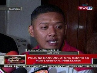 QRT: Pulis na nangongotong sa mga lamayan sa Maynila, inireklamo