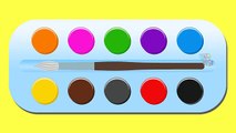 Colors for Children to Learn with Colors Palette - Teach Colours, Baby Kids Learning Videos #Funny