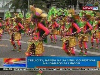 Download Video: NTG: Cebu City, handa na sa Sinulog Festival na idadaos sa Linggo