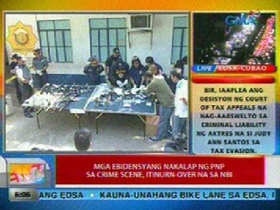 UB: Mga ebidensyang nakalap ng PNP sa crime scene sa Atimonan, itinurn-over na sa NBI