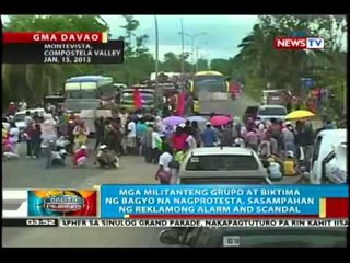 BP: Mga nagprotesta sa Montevista, Compostela Valley, sasampahan ng kaso