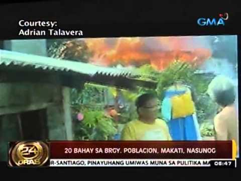 24 Oras: 20 bahay sa Brgy. Poblacion, Makati, nasunog
