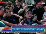 NTG: Sec. De Lima, nagbigay ng pahayag kaugnay ng insidente sa Atimonan