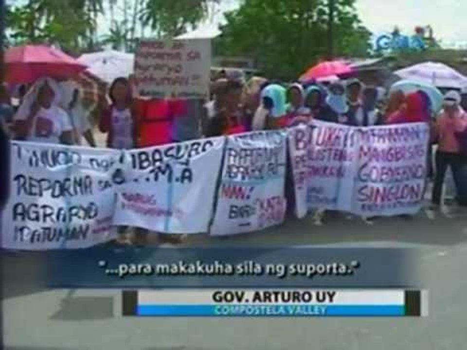 Saksi: ComVal Gov. Uy, dismayado sa barikada ng mga biktima ng bagyong Pablo