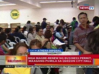 BT: Mga magre-renew ng business permit, maagang pumila sa QC Hall