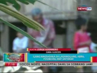 BP: Ilang magsasaka sa Lagangilang, Abra, posibleng may Anthrax