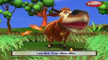 Cow Nursery Rhyme | Animal Rhymes | Nursery Rhymes With Lyrics | Nursery Rhymes 3D Animation