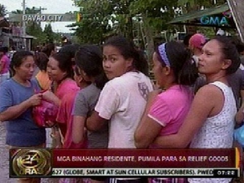 24Oras: Mga binahang residente sa Davao City, p...