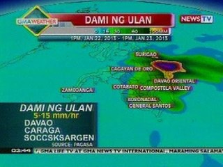 BP: Weather update as of 3:44 p.m. (Jan 22, 2013)