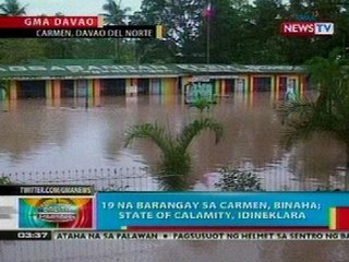 BP: 19 barangay sa Carmen, Davao del Norte, isinailalim sa state of calamity