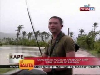 KB: Ilang bahagi ng Davao, nalubog sa baha dahil sa sama ng panahon