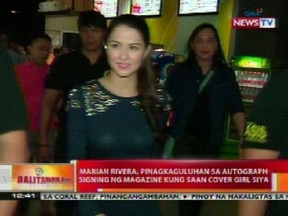 BT: Marian Rivera, pinagkaguluhan sa autograph signing ng magazine kung saan cover girl siya
