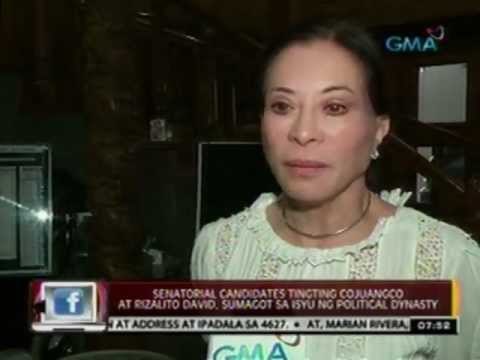 Senatorial candidates Tingting Cojuangco at Rizalito David, sumagot sa isyu ng political dynasty