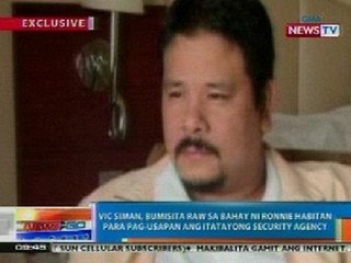 NTG: Vic Siman, bumisita raw sa bahay ni Habitan para pag-usapan ang itatayong security agency
