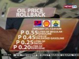 KB: Ilang kumpanya ng langis, nagpatupad ng rollback