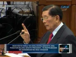 JPE, Senate President pa rin matapos ibasura ng mga Senador ang mosyon niya