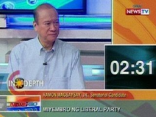 NTG: News to Go In Depth: Ramon Magsaysay, Jr., senatorial canididate