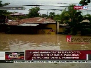 QRT: Ilang barangay sa Davao, lubog din sa baha