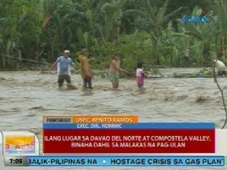 UB: Update mula kay Usec. Benito Ramos kaugnay pagbaha sa ilang lugar sa Davao del Norte at ComVal