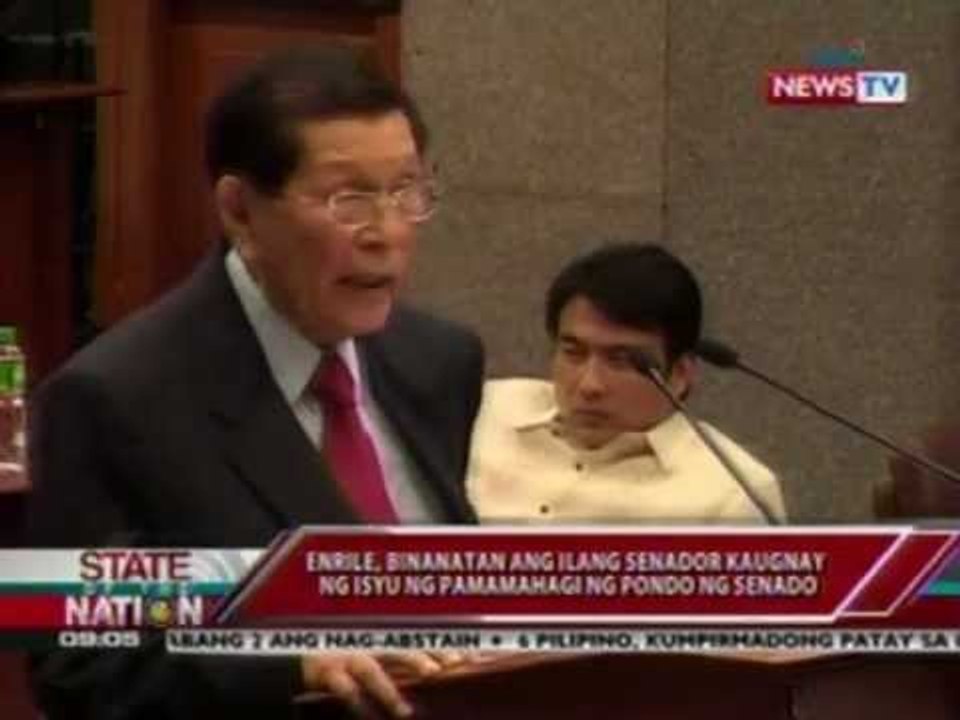 SONA: Mosyon ni Enrile na maging bakante ang kanyang pwesto, di pinalusot ng mayorya sa Senado