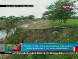 BP: Lupa sa gilid ng kalsada sa Nueva Ecija, unti-unting natitibag