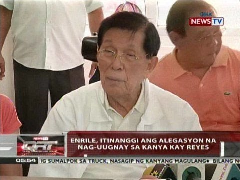 QRT: Enrile, wala raw balak makipag-ayos sa magkapatid na Cayetano