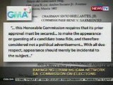 NTG: GMA, sumulat sa Comelec para hilinging baguhin ang ilang alituntunin sa pangangampanya