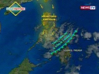 KB: Namumuong sama ng panahon sa loob ng bansa, wala na