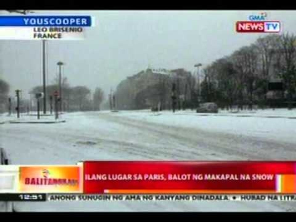 Youscooper, nakunan ang ilang lugar sa paris na balot ng makapal na snow