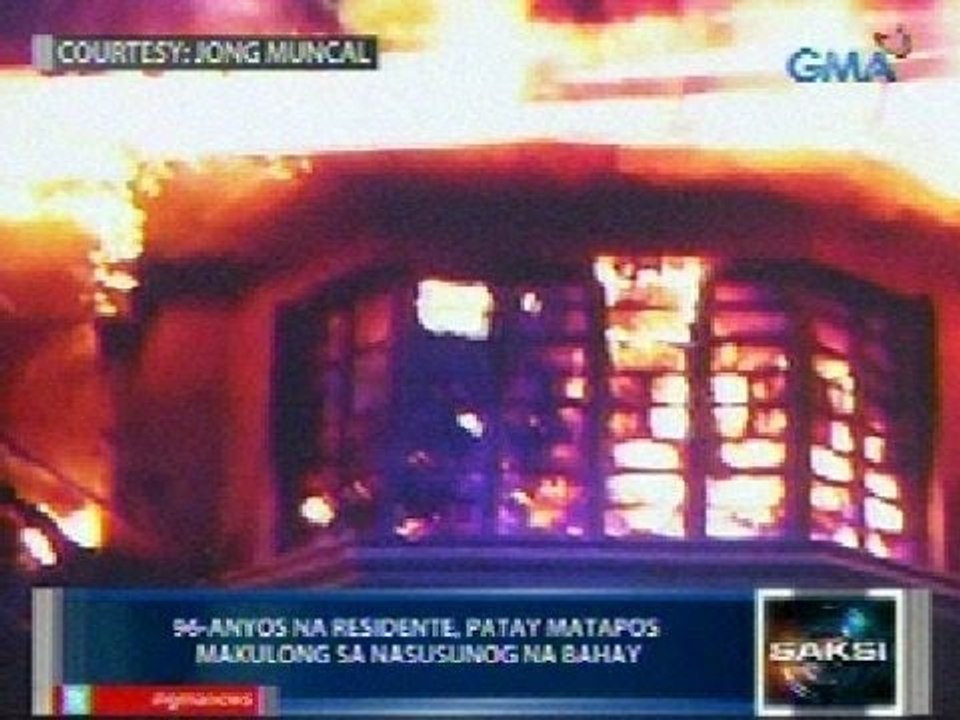 Saksi: Lola sa QC, patay nang makulong sa nasusunog na bahay