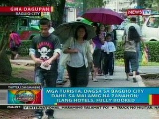BP: Mga turista, dagsa sa Baguio City dahil sa malamig na panahon