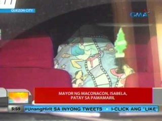 UB: Mayor ng Maconacon, Isabela, patay sa pamamaril (Quezon City)