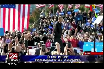 Barack Obama llama a proteger la democracia en último discurso semanal
