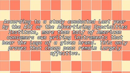 Pinning Business Hopes On Cheap Pens