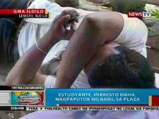 BP: Estudyante sa Iloilo, inaresto matapos umanong magpaputok ng baril