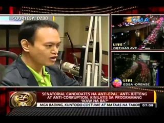 24 Oras: Senatorial candidates na anti-epal, anti-jueteng at anti-corruption, kinilatis