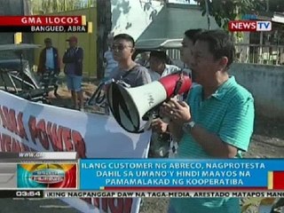 BP: Ilang customer ng Abreco sa Abra, nagprotesta dahil hindi maayos na pamamalakad ng kooperatiba
