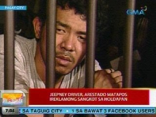 UB: Jeepney driver, arestado matapos ireklamong sangkot sa holdapan sa Pasay