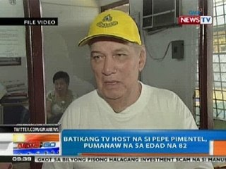 NTG: Batikang TV Host na si Pepe Pimentel, pumanaw na sa edad na 82