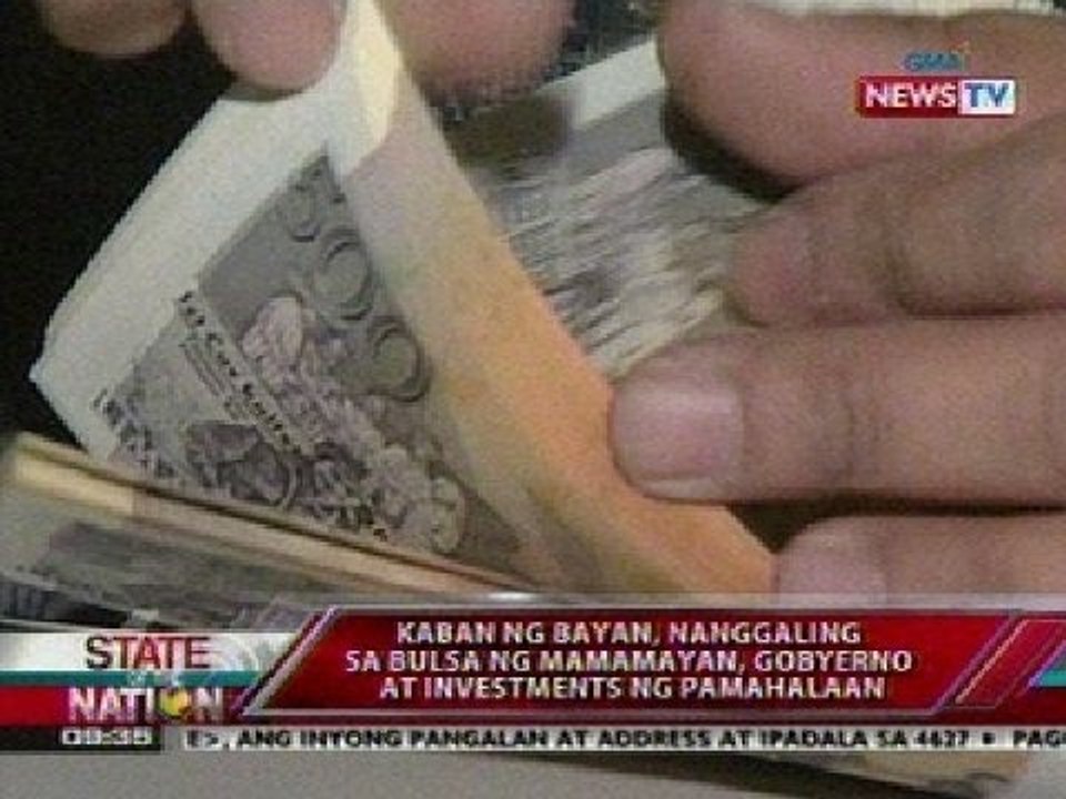 SONA: Kaban ng bayan, nanggaling sa bulsa ng mamamayan, gobyerno at investments ng pamahalaan
