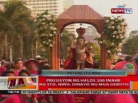 BT: Prusisyon ng halos 200 imahe ng Sto Niño sa Roxas Blvd., dinayo ng mga deboto