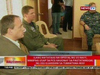 BT: Ilang matataas na opisyal ng US Navy, nakipag-usap sa PCG sa pagtatanggal ng USS Guardian