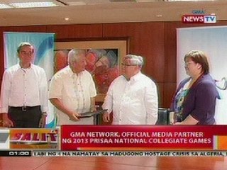 BT: GMA Network, official media partner ng 2013 PRISAA Nat'l Collegiate Games