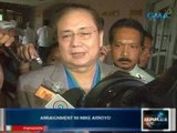 Saksi: Mike Arroyo, naghain ng not guilty plea kaugnay ng PNP chopper deal controversy