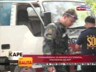 KB: Pananambang sa Negros Occidental, kinundena ng AFP