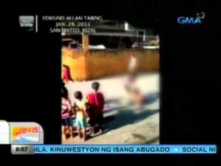 UB: Batang ginulpi ng pinaniniwalaang ina sa kalsada, nakunan ng video