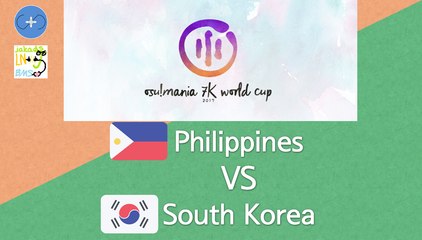 osu!mania 7K World Cup 2017 Group Stage - Group D - Philippines vs South Korea